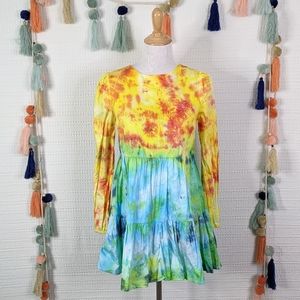 Forever 21 Tie Dye Tiered Dress